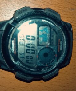 Casio Men's AE1000W-1BVCF Silver-Tone and Black Digital Sport Watch with Black Resin Band 18 71nKMcstotL