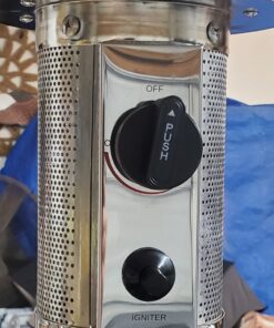 EAST OAK 50,000 BTU Patio Heater with Sand Box, Table Design, Double-Layer Stainless Steel Burner, Wheels, Triple Protection System, Outdoor Heater for Home and Residential, 2023 Upgrade, Black 62 71nKV8MIKqL