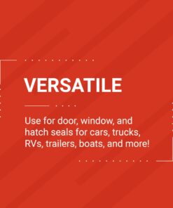 TRIM-LOK - X101HT-25 Trim-Lok D-Shaped Rubber Seal (Thick Wall) – .50” Height, .50” Width, 25’ Length – EPDM Foam Seal with HT (General Acrylic) Pressure Sensitive Adhesive System, Door/Window Weather Seal for Cars, Trucks, RVs, Boats 25 Feet 8 71nKk5TnnPL