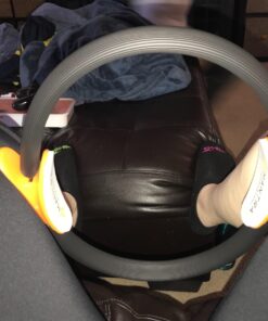 Pilates Ring Circle, Fitness Ring Magic Circle Pilates Ring 13 Inch, Inner Thigh Exercise Equipment for Women, Thigh Master Pilates Equipment for Home Workout, Pelvic Floor Muscle Trainer Power Kit Black (For Heights 5'0" - 5'9") 28 71nKz5Kn9L