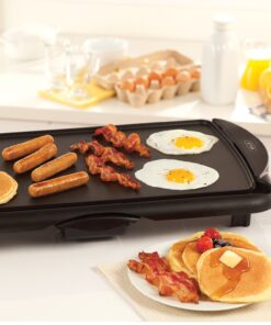 BELLA 10.5 Inch by 20 Inch Electric Non Stick Griddle, Black BPA-FREE 13602 10 71nLK42ws L