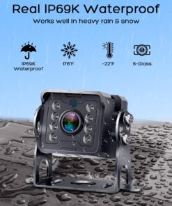 Yakry RV Backup Camera Plug and Play - No Delays 7 Inch HD 1080P Rear View Camera with IR Night Vision 2 Channels - Waterproof Reverse Camera for Truck Trailer Camper Tractor Y14 25 71nLmyXSZiL