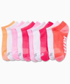 Avia Women's No-Show Athletic Low Cut Socks (10 Pack) 4-9 Bright Multi 8 71nM7pyG7nL 1