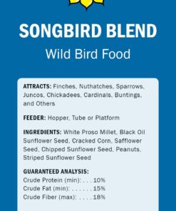 Audubon Park 12230 Songbird Blend Wild Bird Food, 5.5-Pounds, 4.5 lb, Green 6 71nMFSWNCzL