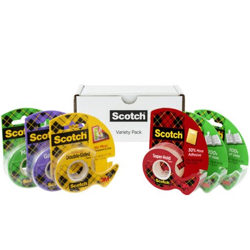 Scotch Magic Tape with Dispenser and Boxed Refills, Variety Pack, Assorted Sizes