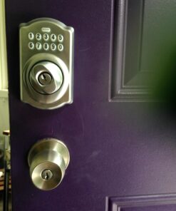 Schlage BE365 CAM 626 Camelot Keypad Deadbolt, Electronic Keyless Entry Lock, Satin Chrome 29 71nN19WcZ6L