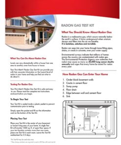 First Alert Radon Gas Test Kit, RD1 14 71nOR5w050L