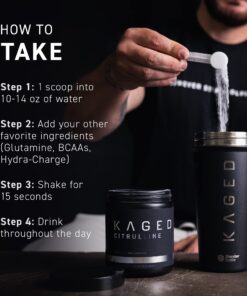 Kaged Premium L-Citrulline Powder - Enhance Muscle Pumps and Improve Muscle Vascularity - Nitric Oxide Booster - Unflavored - 100 Servings - 7.05 Ounce 16 71nOf9yFEL