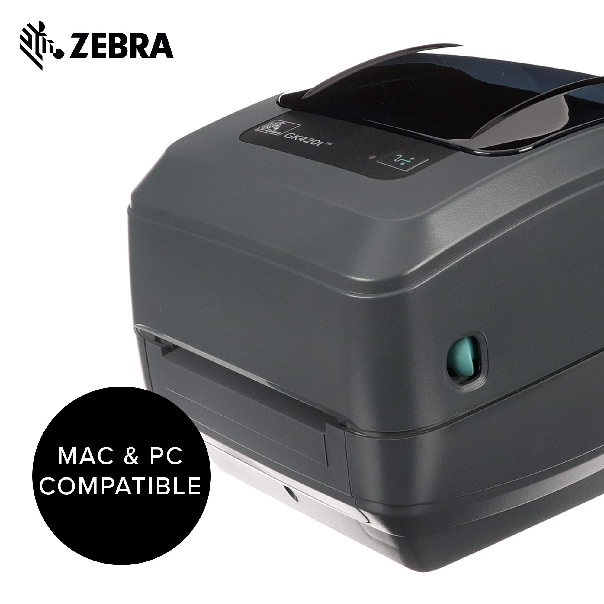 Zebra Gk420t Thermal Transfer Monochrome Desktop Printer Print Width Of 4 In Usb And Ethernet 6234