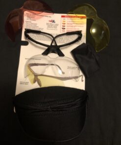 Howard Leight Shooting Sports Howard Leight by Honeywell Genesis Sharp-Shooter Shooting Glasses Combo Kit (R-01637),Clear/Amber/Vermillion,Large Clear/Amber/Vermillion Large 22 71nOlh1njZL