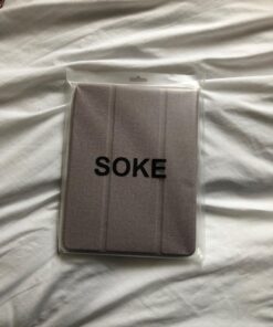 Soke iPad 6th/5th Generation Case with Pencil Holder, Smart iPad 9.7 inch Cases Trifold Stand with Shockproof Soft TPU Back Cover and Auto Sleep/Wake Function for Apple iPad 2018/2017, Violet 69 71nOr8GEcL