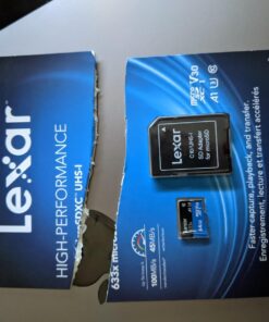 Lexar High-Performance 633x 64GB microSDXC UHS-I Card w/ SD Adapter, C10, U3, V30, A1, Full-HD & 4K Video, Up To 100MB/s Read, for Smartphones, Tablets, and Action Cameras (LSDMI64GBBNL633A) Single 26 71nOxWw8N5L
