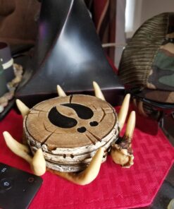 Pine Ridge Deer Antler Drink Coaster Set of 4 Old West Decor - Home Table Beverage Coaster with Holder - Drink Glass Holder with Outdoors Rustic Cabin Theme Deer Antler Coasters 34 71nPgTqZK2L