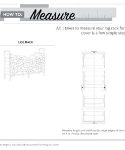Classic Accessories Veranda Water-Resistant 8 Foot Log Rack Cover, Patio Furniture Covers 96"L x 24"W x 42"H 33 71nQQoXcFhL