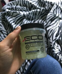 Eco Style Black Castor and Flaxseed Oil Styling Gel - Helps Nourish and Repair Damaged Hair - Promotes Healthy Scalp - Provides Superior and Weightless Hold - Delivers Long Lasting Shine - 8 oz Clean Scent 8 Ounce (Pack of 1) 23 71nRrC3233L