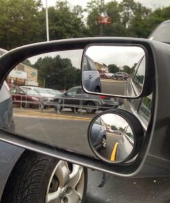 Total View 360 Wide Angle Universal Adjustable Blind Spot Mirror, Frameless Square Design, 2 Pack 27 71nSXzRPVoL