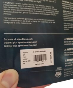 Speedo Unisex-child Adventure Swim Dive Series Mask One Size Pink Frost M 14 71nSnyI5nnL