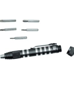 Kershaw TX-Tool (TXTOOL); 4.8 in. Single-Position Multifunction Magnetic Bit Driver; Includes T-6, T-8, T-10, 2 Phillips and Slotted Screwdriver Bit; 1.1 oz., Black 26 71nTAoFMOEL