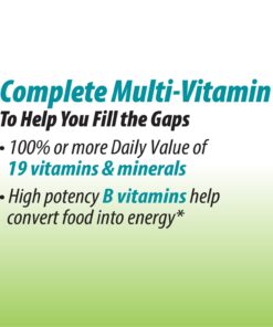 Nature's Way Alive! Garden Goodness Men's Multivitamin, One Serving of Veggies and Fruits**, High Potency B-Vitamins, 60 Tablets 20 71nTXSre0JL