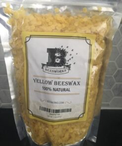 Beesworks Yellow Beeswax Pellets (1 lb) | 100% Pure, Cosmetic Grade, Triple-Filtered Beeswax for DIY Skin Care, Lip Balm, Lotion, and Candle Making 1 Pound (Pack of 1) 53 71nUCxAG6OL