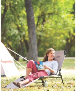 Coleman Converta Outdoor Folding Cot, Strong Steel Frame Supports Campers up to 6ft 2in or 225lbs, 4 Back & 2 Foot Positions Folds Compactly to Fit in Trunk 18 71nUTGbBatL