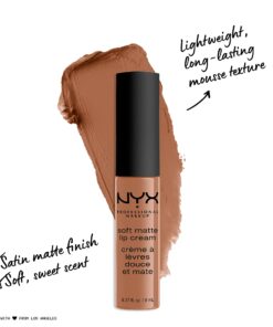 NYX PROFESSIONAL MAKEUP Soft Matte Lip Cream, Lightweight Liquid Lipstick - London (Mid-Tone Beige) 0.27 Fl Oz (Pack of 1) 25 71nWnLz9XS