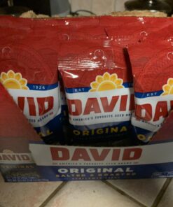 DAVID Roasted and Salted Original Sunflower Seeds, 1.625 oz, 12 Pack 36 71nX 1o8SxL