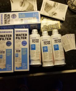 SAMSUNG Genuine Filter for Refrigerator Water and Ice, Carbon Block Filtration, Reduces 99% of Harmful Contaminants for Clean, Clear Drinking Water, 6-Month Life, HAF-QIN/EXP, 1 Pack Filters 53 71nXJ3xBcwL