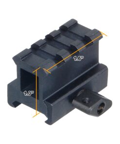 UTG Hi-Profile Compact Riser Mount, 1" High, 3 Slots , Black 23 71nXPFZk nL
