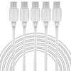 SMALLElectric Micro USB Cable (5-Pack, 6FT) Android Charger, Long Android Phone Charger Cord for Samsung Galaxy S7 S6 Edge J7 S5,Note 5 4,LG 4 K40 K20,MP3,Kindle,Tablet,White 39 71nY4qc4ywL