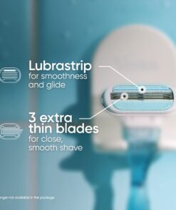 Alternative view of Venus Gillette Women's Original 3 Blade Razor Refills, 4 Count (Packaging May Vary) 4 Piece Set
