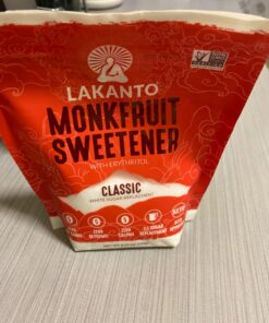 Lakanto Classic Monk Fruit Sweetener with Erythritol - White Sugar Substitute, Zero Calorie, Keto Diet Friendly, Zero Net Carbs, Baking, Extract, Sugar Replacement (Classic White - 8.29 oz) Classic White 8.29 Ounce (Pack of 1) 27 71nYSixpxL