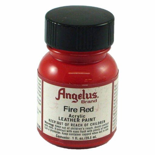 Springfield Leather Company's Fire Red Acrylic Leather Paint 1 fl. oz.