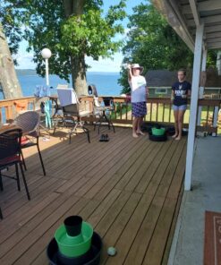 BULZiBUCKET Game by Water Sports - Beach, Tailgate, Camping, Yard, and Pool Games- Indoor/ Outdoor Kids Toys - Pool Accessories Perfect for Family Game Night (Green/Black) Black/Green 30 71nYttYNKVL