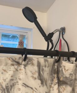 Cobbe Filtered Shower Head with Handheld, High Pressure 6 Spray Mode Showerhead with Filters, Water Softener Filters Beads for Hard Water - Remove Chlorine - Reduces Dry Itchy Skin, Matte Black Round 1. Matte Black 38 71nZ8zyv6cL