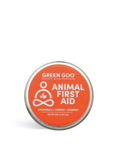 Green Goo Animal First Aid Salve, Household Pets & Farm Animals, Great for Frostbite, Cuts, Scrapes & More, 1.82 Ounce Large Tin 1.82 Ounce (Pack of 1) 12 71nZFfeDTHL