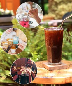 4 Extra Long Stainless Steel Straws for 30 OZ Tumbler + 2 Cleaning Brushes 30 OZ Straw 17 71nZRw29LRL