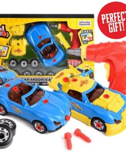 Liberty Imports Take Apart Racing Car Toys - Build Your Own Assembly Vehicle with 30 Piece Constructions Set and Working Electric Drill - Engine Sounds & Lights 22 71nZSCwVKsS