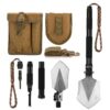 FiveJoy Professional Survival Shovel Multitool - Portable Collapsible Tactical Tool - Entrenching Backpack Equipment for Hiking Camping Car - Gifts for Men Dad Husband (Shovel C1) 3 71nZe0XNnzL