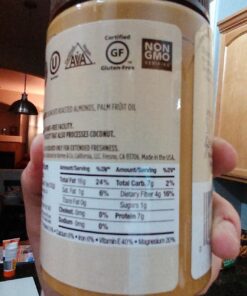 Barney Butter Almond Butter, Bare Smooth, 16 Ounce Jar, No Added Sugar or Salt, Skin-Free Almonds, No Stir, Non-GMO, Gluten Free, Keto, Paleo, Vegan 16 Ounce (Pack of 1) 27 71na DfCk3L