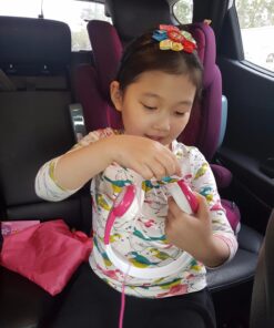 BuddyPhones Explore+, Volume-Limiting Kids Headphones, Built-in Audio Sharing Cable with in-Line Mic, for Kindle, iPad, iPhone, or Android, Rose Pink 23 71nab2HBajL