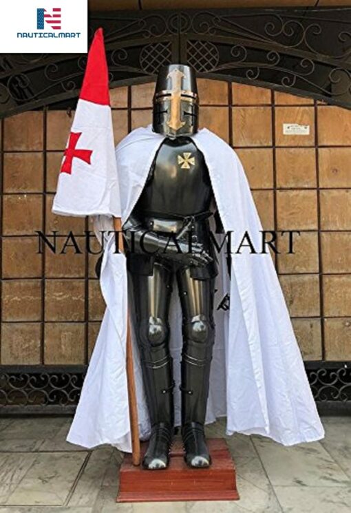 Nauticalmart LARP Armor - Halloween Dark Knight Full Crusader Wearable Suit of Armor