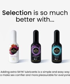 SKYN Selection – 24 Count (10 Original, 6 Extra Studded, 8 Extra Lube) – Lubricated Latex-Free Condoms 18 71nanYCXRYL