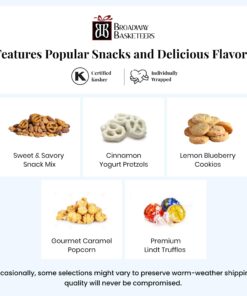 Broadway Basketeers Gourmet Chocolate Food Gift Basket Tower for Birthdays – Curated Snack Box, Sweet and Savory Treats for Parties, Best Wishes, Birthday Presents for Women, Men, Mom, Dad, Her 23 71ncI1I8cLL