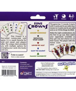 PlayMonster Five Crowns — The Game Isn't Over Until the Kings Go Wild! — 5 Suited Rummy-Style Card Game — For Ages 8+ 30 71ndGa9qKeL