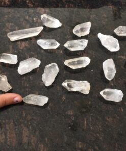 JIC Gem 1 Lb Natural Clear Quartz Crystals Points Bulk Stones and Crystals High Energy Raw White Quartz Crystals Healing Rough Stones Natural Quartz Cluster with Box 1LB 53 71ndHiya0VL