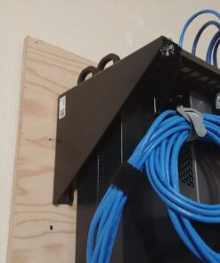 StarTech.com 4U Wall Mount Patch Panel Bracket - 19 inch Steel Vertical Mounting Rack for Network and Data Equipment (RK419WALLV) 30 71ndR4m8UlL