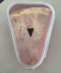 The Perfect Pizza Pack™ - Reusable Pizza Storage Container with 5 Microwavable Serving Trays - BPA-Free Adjustable Pizza Slice Container to Organize & Save Space, Red 1 Pack 30 71ndUXu2h8L