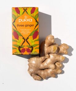 Pukka Three Ginger, Organic Herbal Tea With Turmeric & Galangal, Perfect for After Meals, 60 Tea Bags (3 Pack) Ginger,turmeric,galangal 3 Pack 15 71ndYOQd8qL