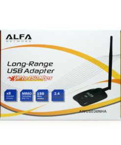 Alfa AWUS036NHA - Wireless B/G/N USB Adaptor - 802.11n - 150Mbps - 2.4 GHz - 5dBi Antenna - Long Range - Atheros Chipset - Windows XP/Vista 64-Bit /128-Bit Windows 7 Compatible 15 71nekDSphL